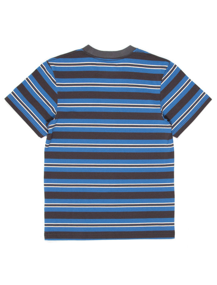 Santa Cruz Flamed Not A Dot Yarn Dye Tee - Blue Stripe