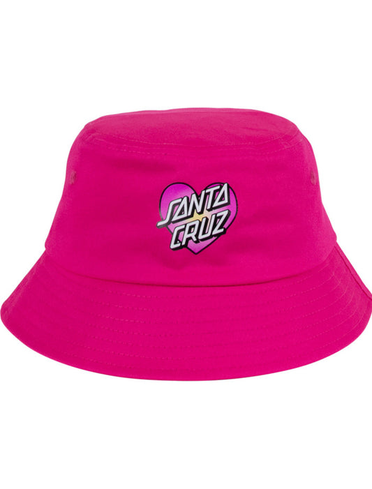 Santa Cruz Gradient Heart Dot Bucket Hat - Pink