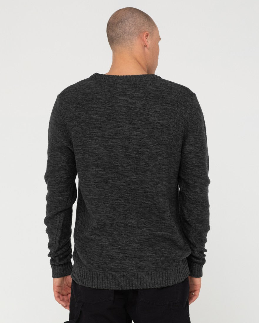 Rusty Skyliner Crew Neck Knit - Charcoal