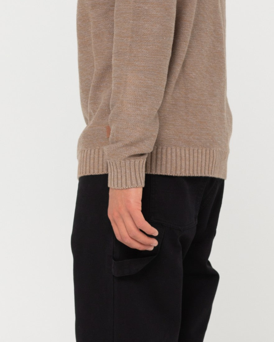 Rusty Skyliner Crew Neck Knit - Vintage Khaki