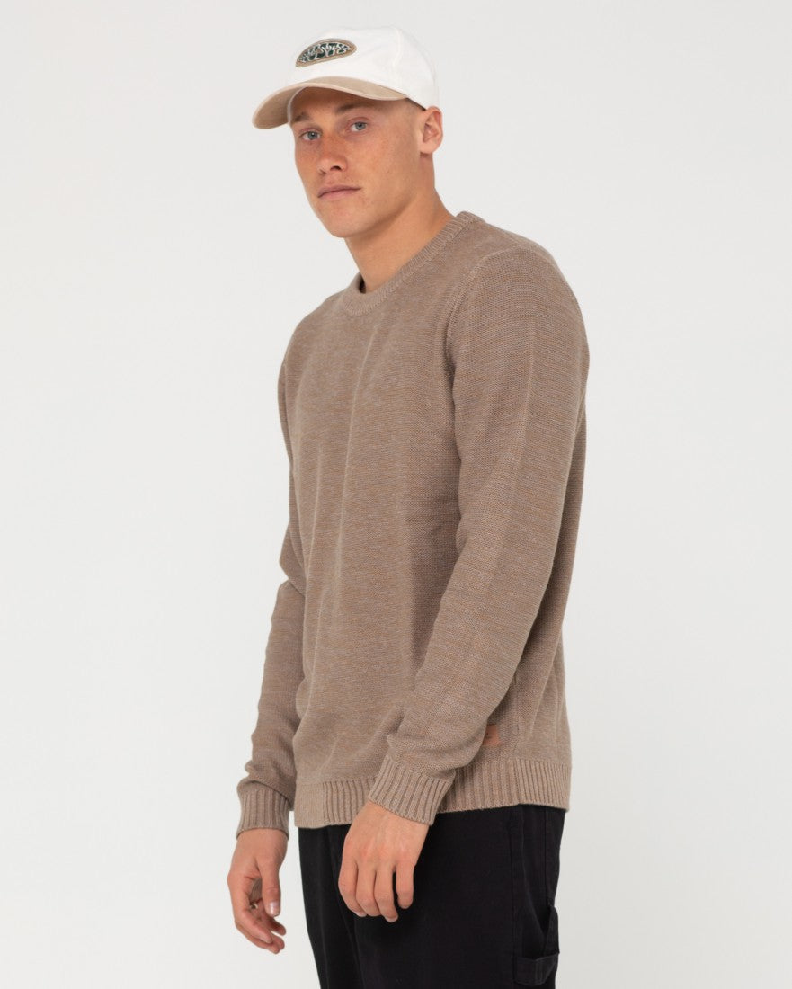 Rusty Skyliner Crew Neck Knit - Vintage Khaki