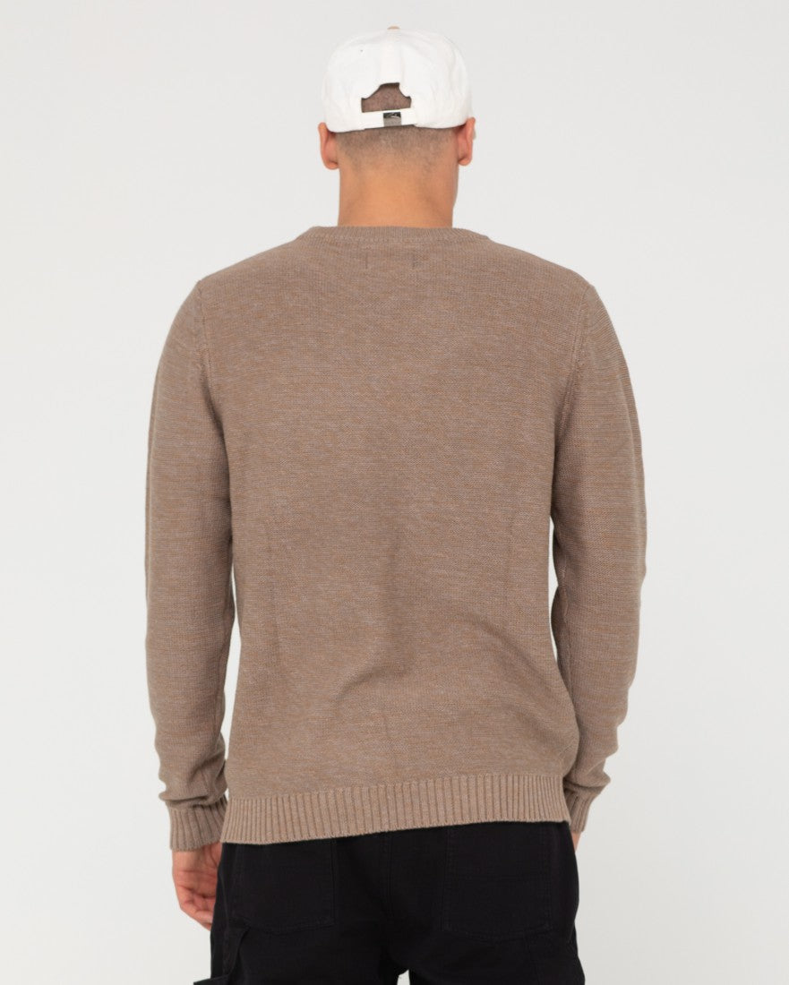 Rusty Skyliner Crew Neck Knit - Vintage Khaki