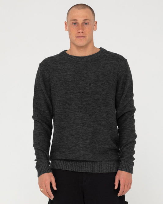 Rusty Skyliner Crew Neck Knit - Charcoal