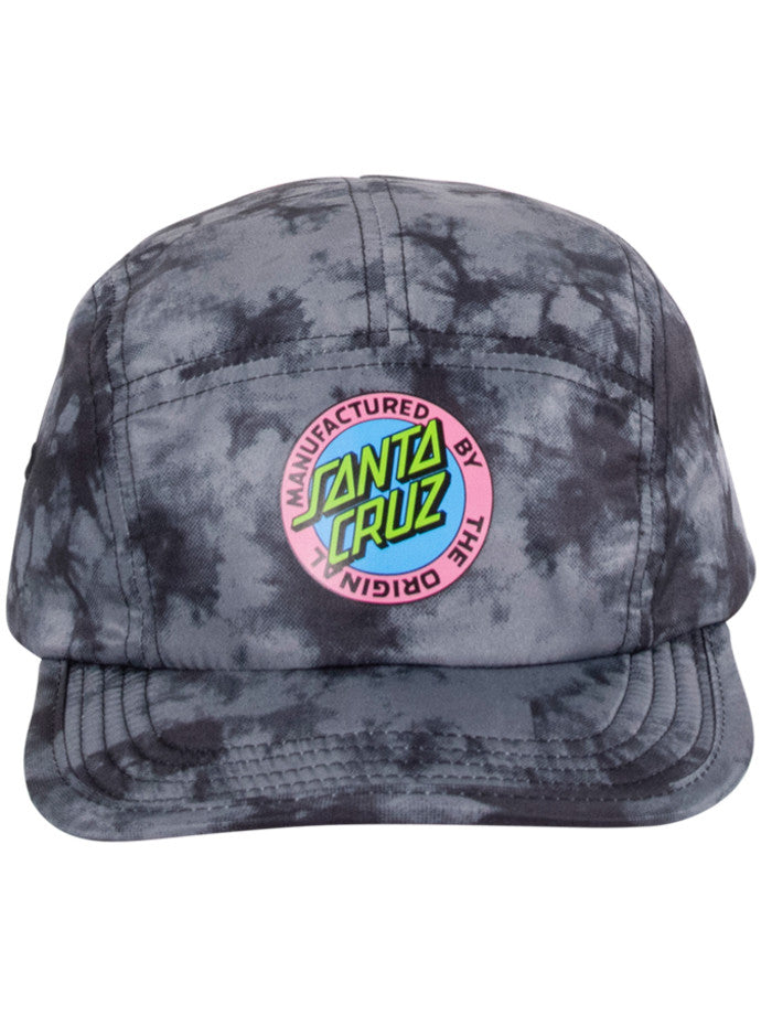 Santa Cruz MFG Dot Retro Tie Dye Cap- Black Tie Dye