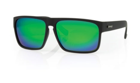 Carve Vendetta - Matt Black w Green Iridium Lens