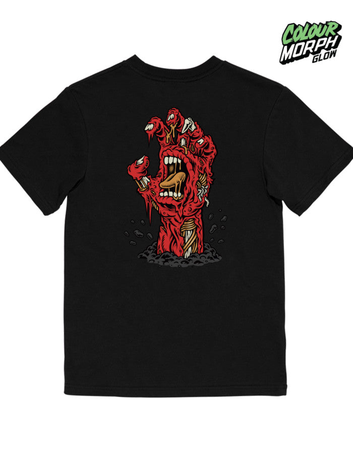 Santa Cruz Walking Hand tee - Black Glow In The Dark